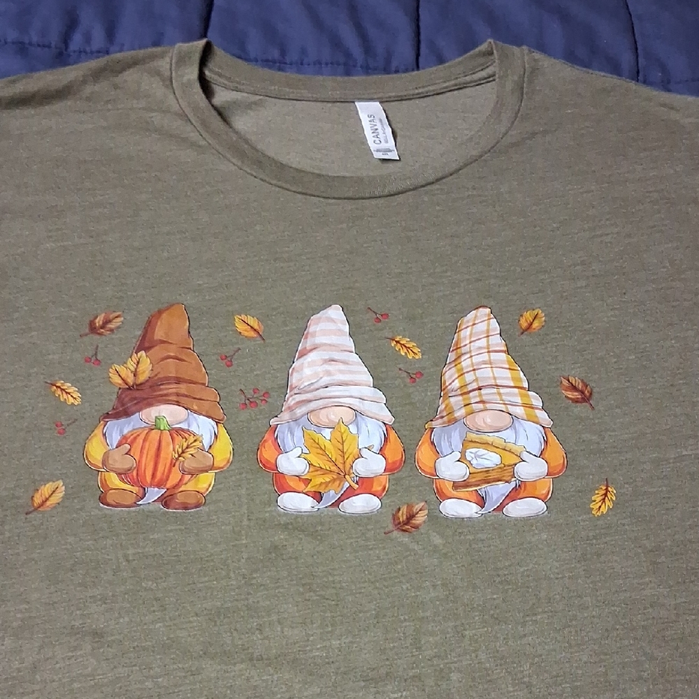 Bella Canvas Olive Green Gnome Tee